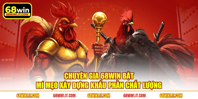 Chuyên gia 68WIN bật mí mẹo xây dựng khẩu phần chất lượng